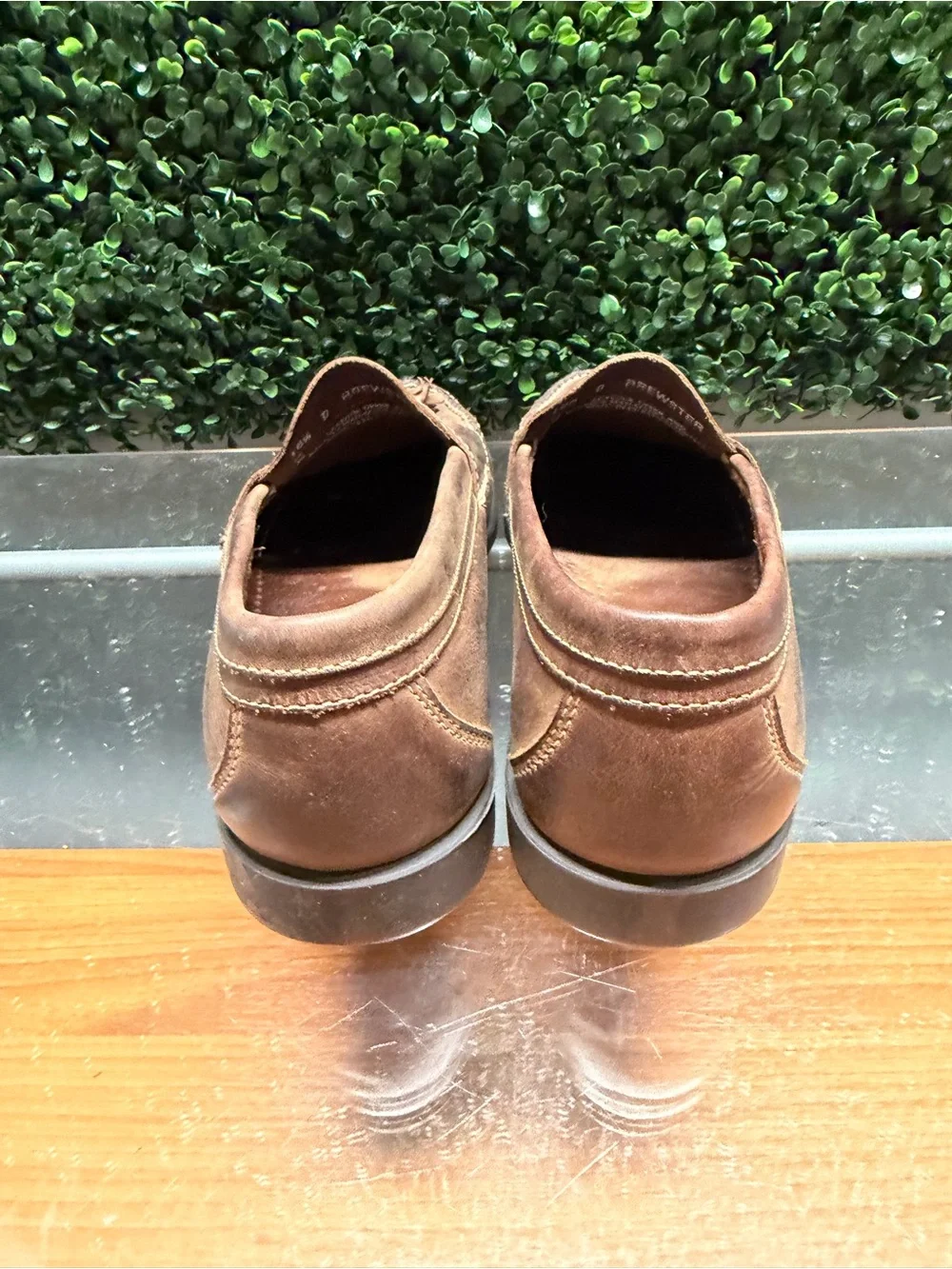 G.H. Bass & Co. Brown Leather Tassel Moccasin Loafers